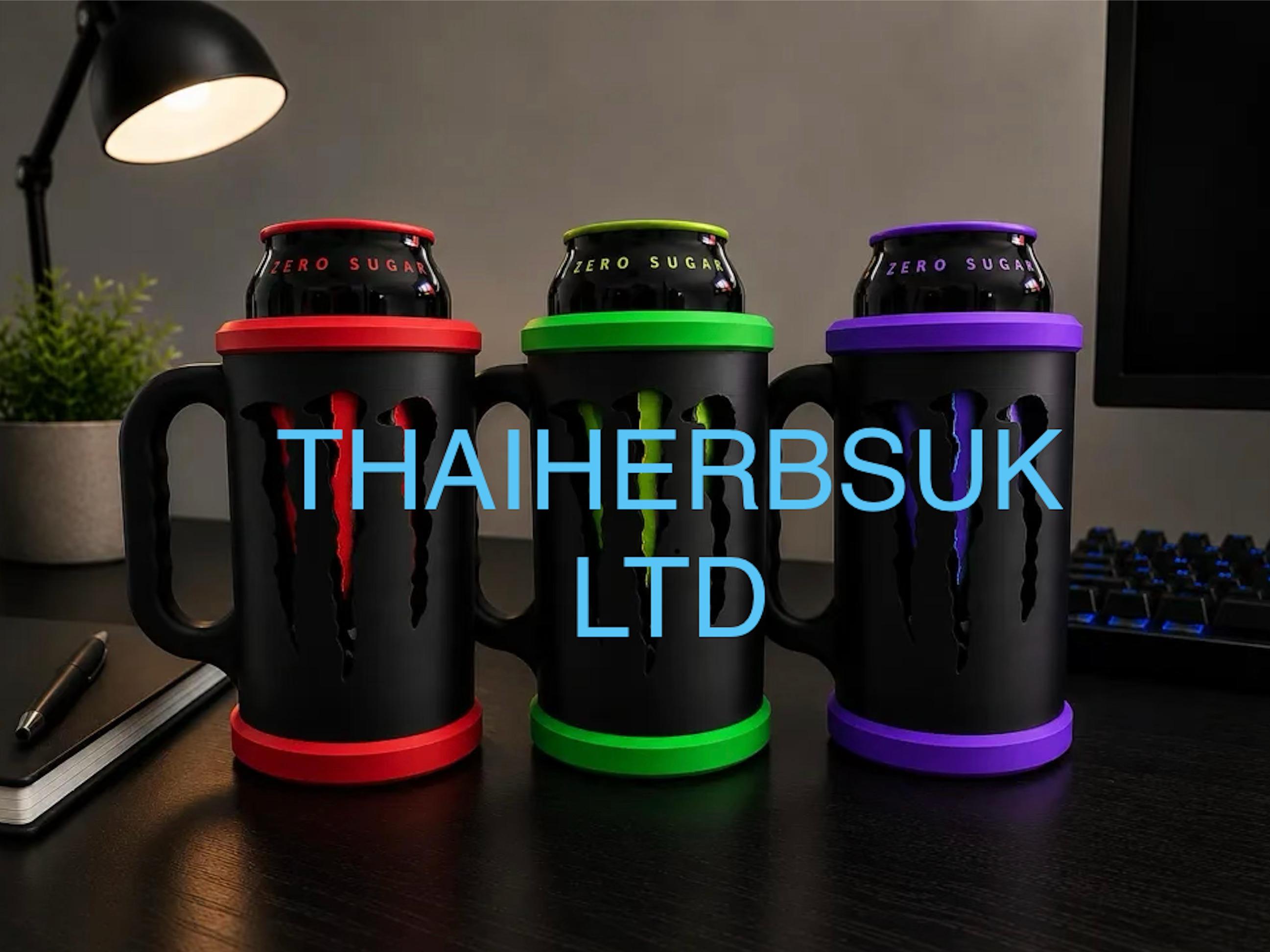 PERSONALISE YOUR Can Holder in Vibrant Colours for Energy Drink Enthusiasts 3D Printed