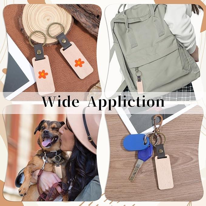 Wooden Keychains with Personalised Messages and Designs for Unique Gifts and Memoirs - Image 2