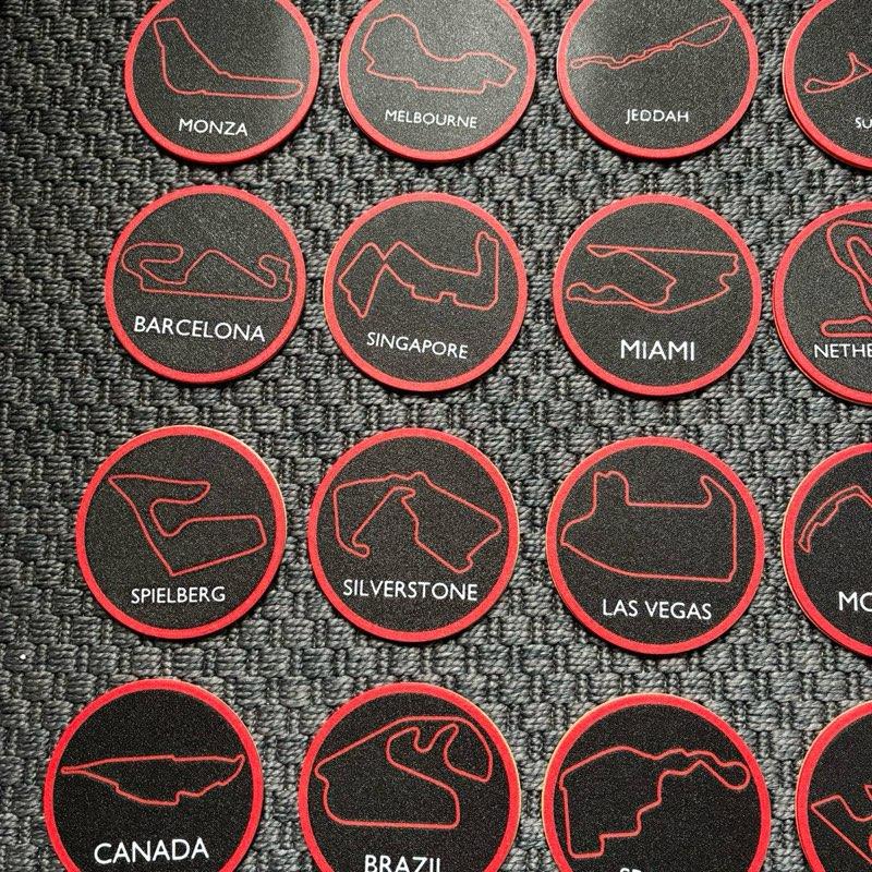 24 x F1 Track Cup Coasters Design Tableware Set for Fans - Image 4